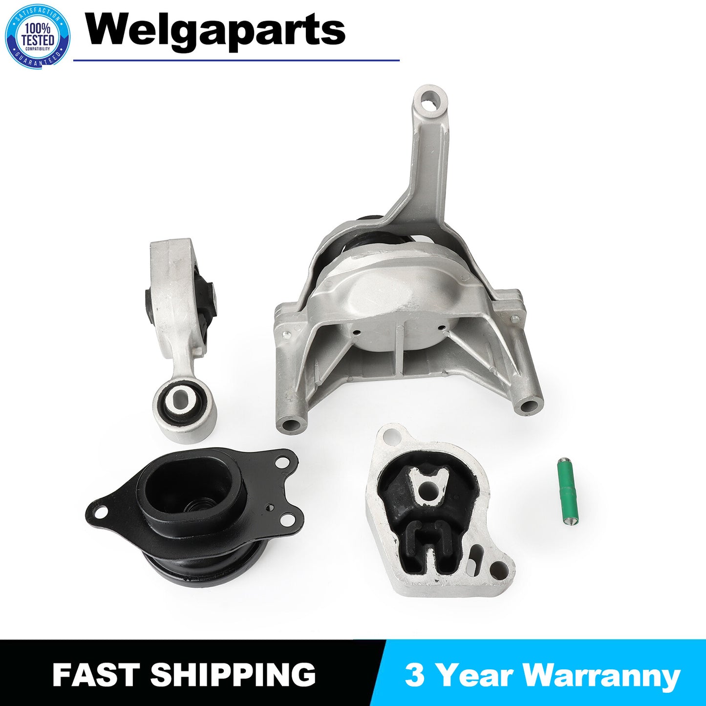 4x Engine Side Mount for Nissan Altima 2.5L 2007-2012 Engine Motor Mount Set