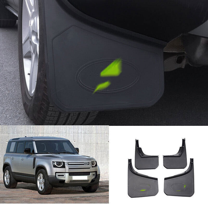 for Land Rover for Defender 2020-2024 Black Mud Flap Splash Guard Fender Mudguard 4x