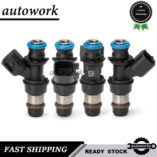 4pcs Fuel Injectors For 2007-2009 for Chevy Silverado Suburban for GMC for Sierra 1500 3500