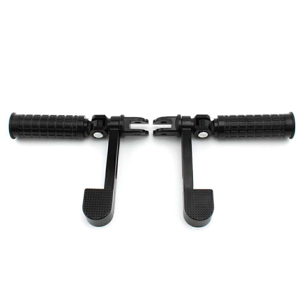 Black Foot Pegs Heel Support Heel Foot Rest Pegs Set for Harley Softtail