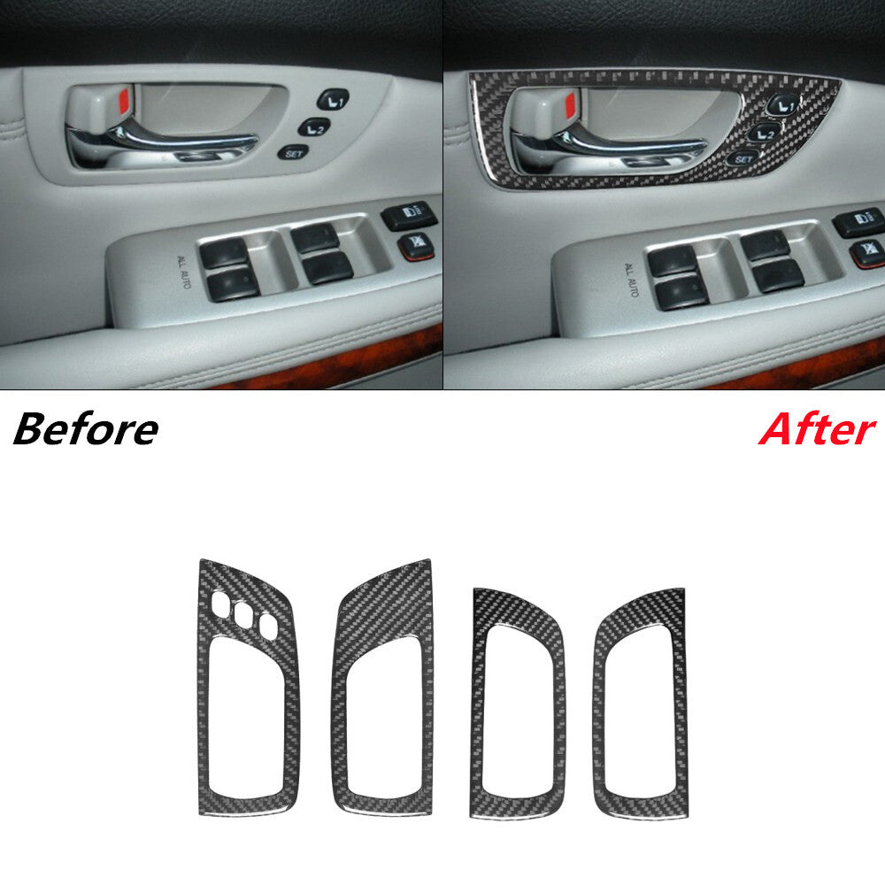 50Pcs Carbon Fiber Full Cover Trim Kit for LEXUS RX330 2004-2006 RX350 2006-2009