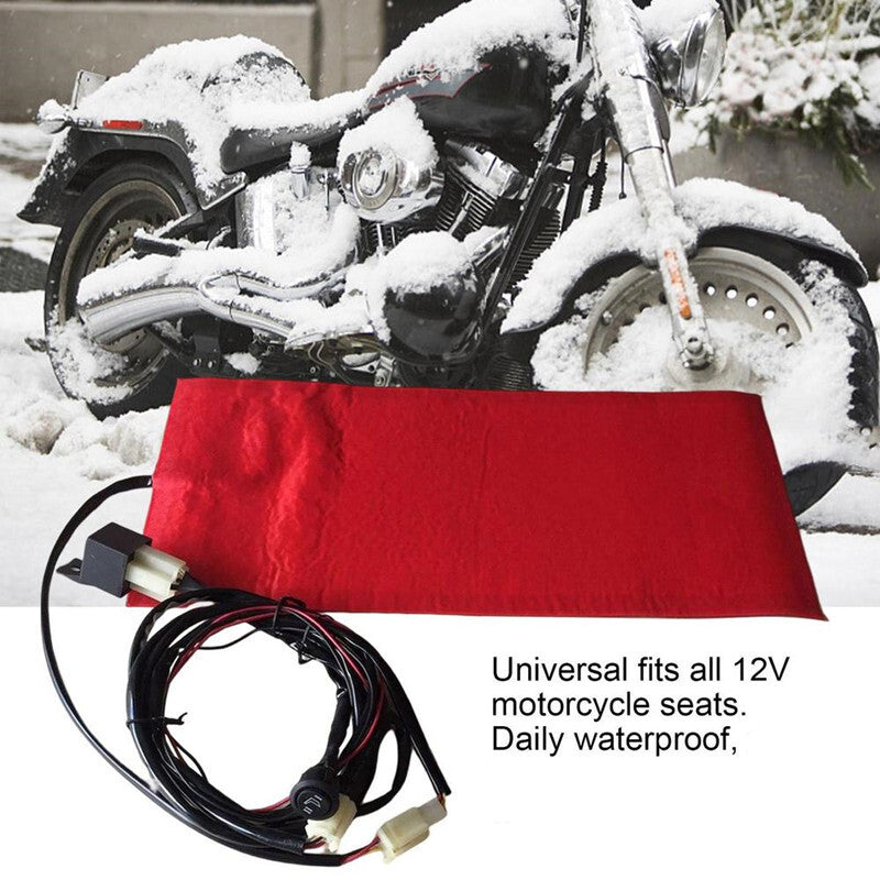 12V Universal Motorcycle for Seat Waterproof Carbon Fiber for Seat Heating Pad Heater
