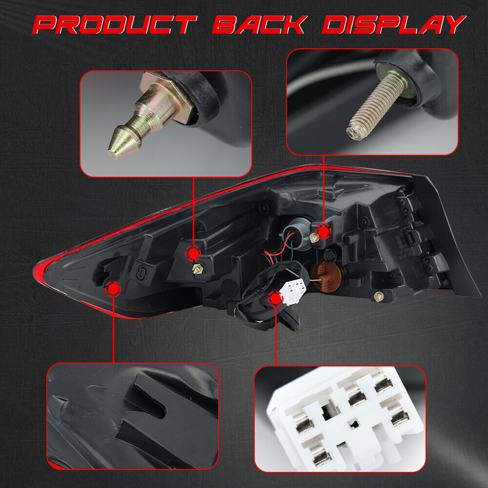LED taillights and rear brake lights for Hyundai for Elantra 2017-2018 LHRH side profile.