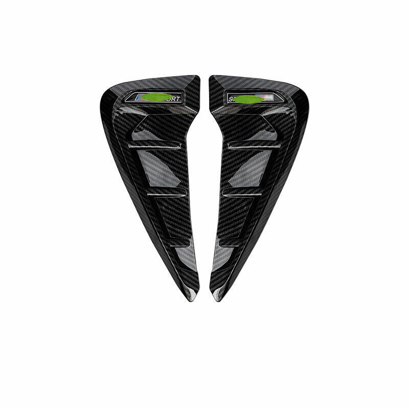 for BMW X1 F48 16-22 Carbon Fiber ABS Front Body Side Vent Fender Cover Trim 2P