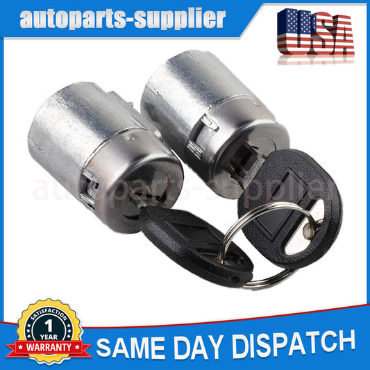Front door lock cylinder kit (pair with key) for GimCheese C1500 K1500 for Chevrolet Tahoe for Yukon