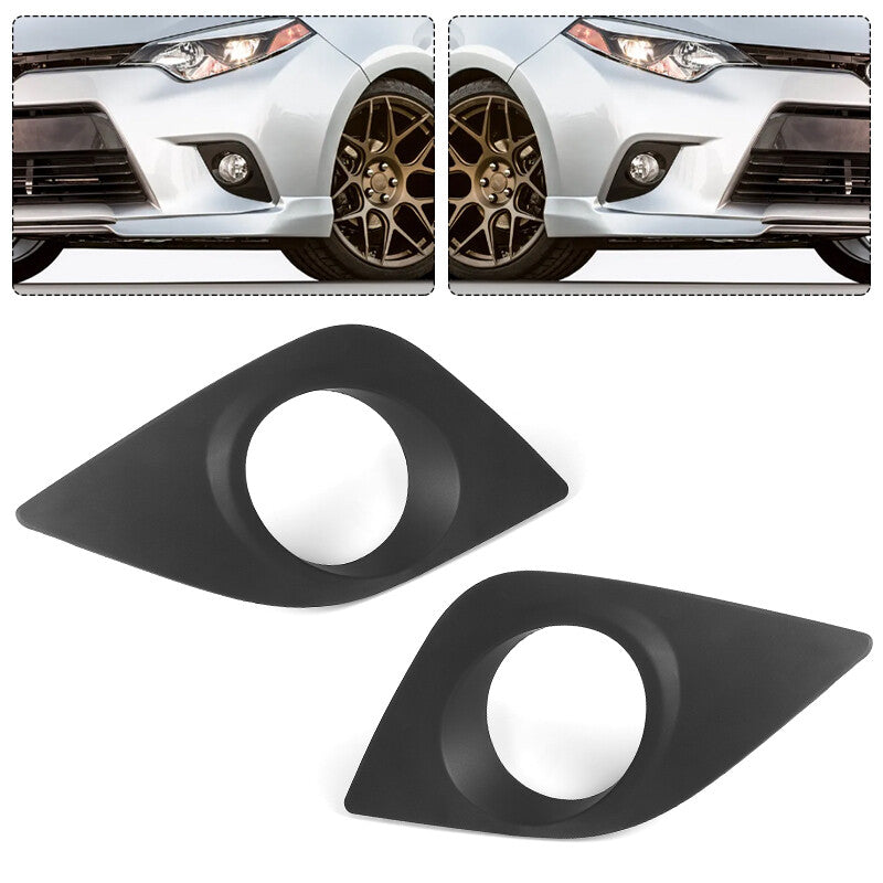 2x Front Bumper Fog Lights Bezel Cover Left+Right For 2014-2016 for Toyota for Corolla