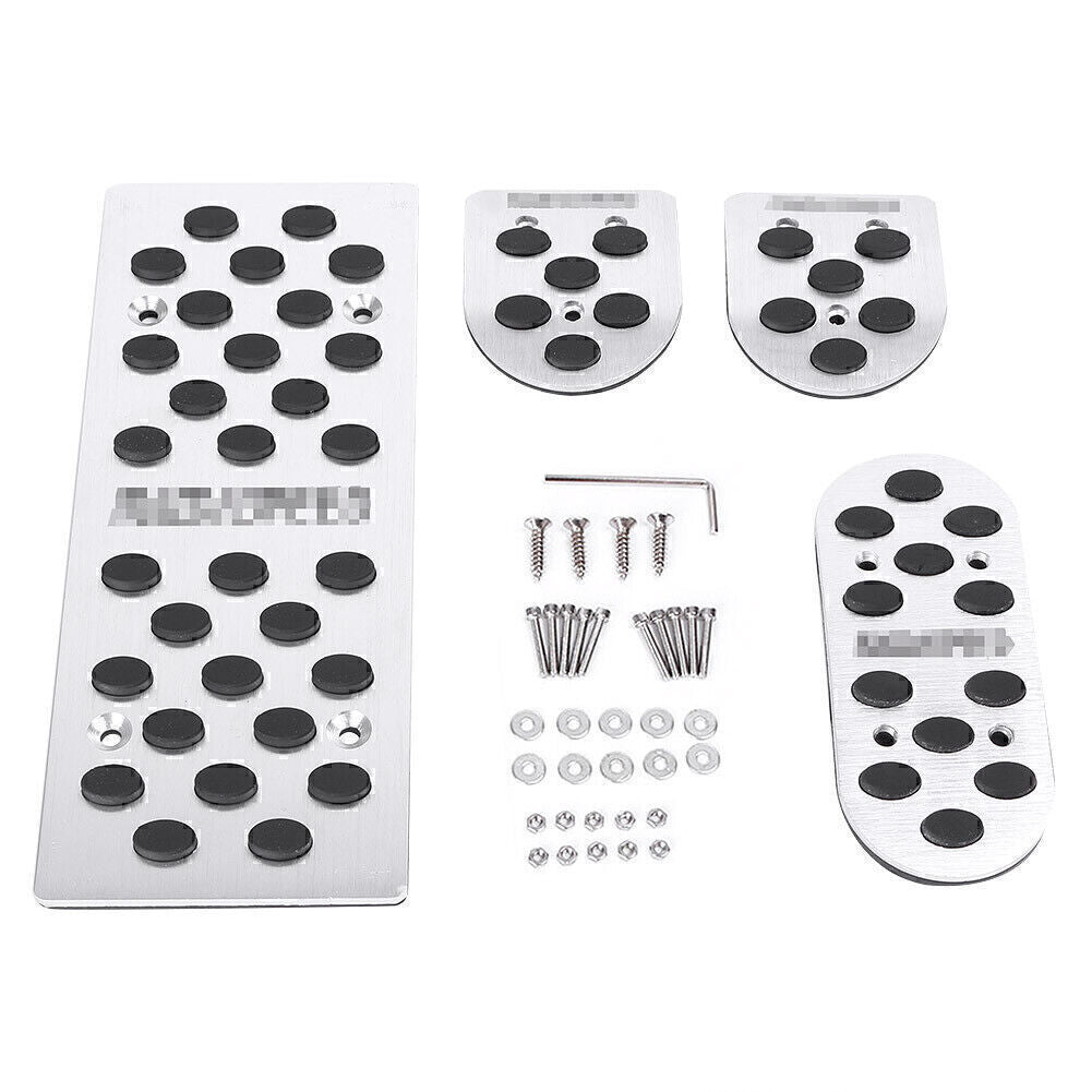 for Mazda 2 3 6 MX-3 MX-5 MX-6 RX-7 RX-8 Silver Aluminum 4x Auto Foot Rest Pedal