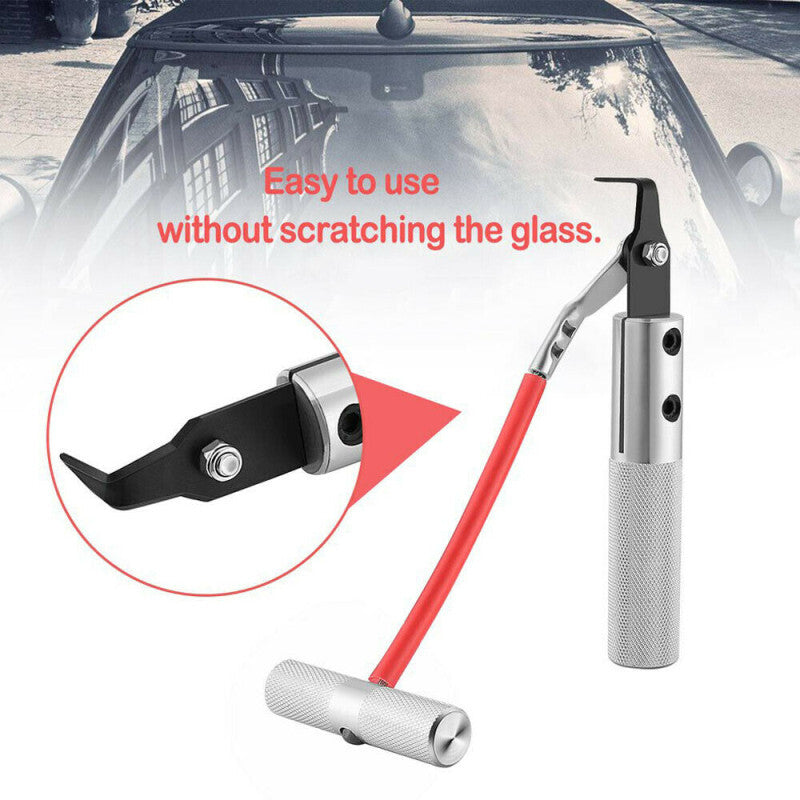 Car Windscreen Cut Out Steel Windshield Window Glass Removal Nonslip Handle Tool
