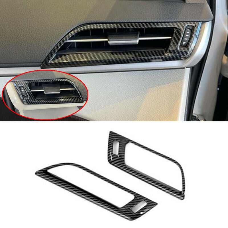 Carbon Fiber Front Side Air Outlet Vent Cover Trim for Toyota for Sienna 2021-2023
