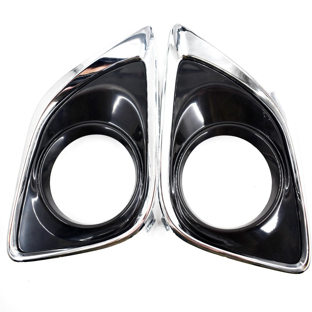 Pair Driver Passenger Side Fog Light Bezel Cover Trim for Toyota Venza 2013-16