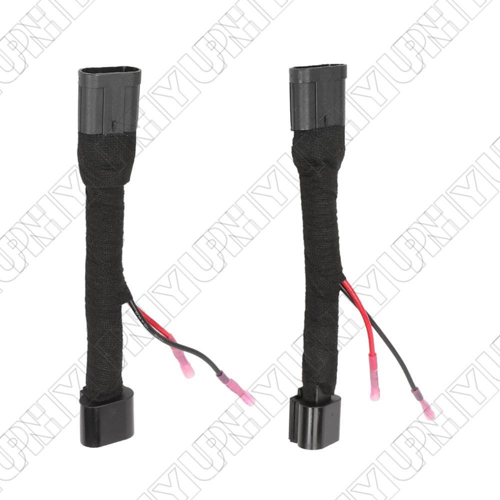 2Pcs Headlight Conversion Adapter Harness for Chevrolet Camaro 2010-2013 6th Gen