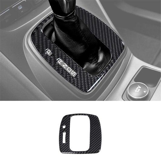 Carbon Fiber Interior Gear Shift Panel Cover Trim for Ford Escape 2013-2016