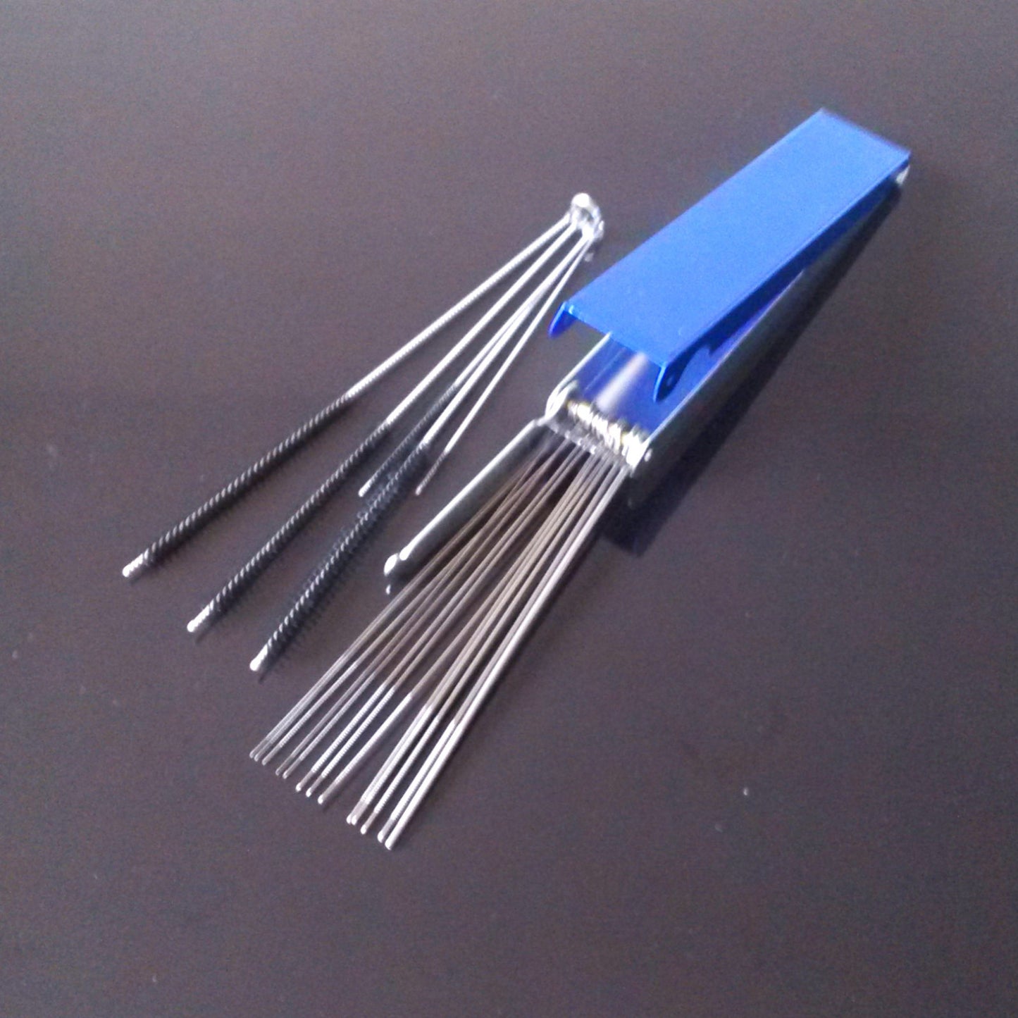 Carburetor Carbon Deposit Jet Cleaning Needle Brush Tool Moto bike