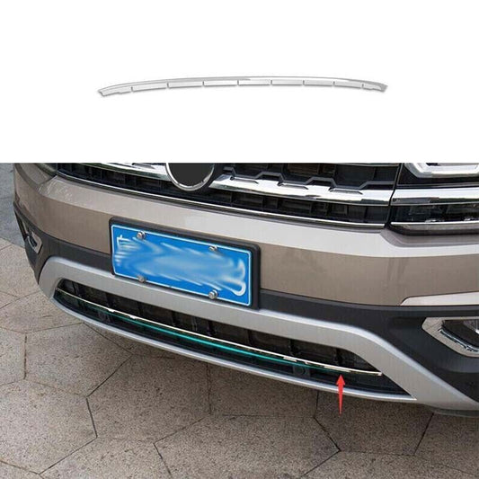 for Volkswagen Atlas 2018-2019 Silver Steel Front Lower Grille Grill Strip Trim