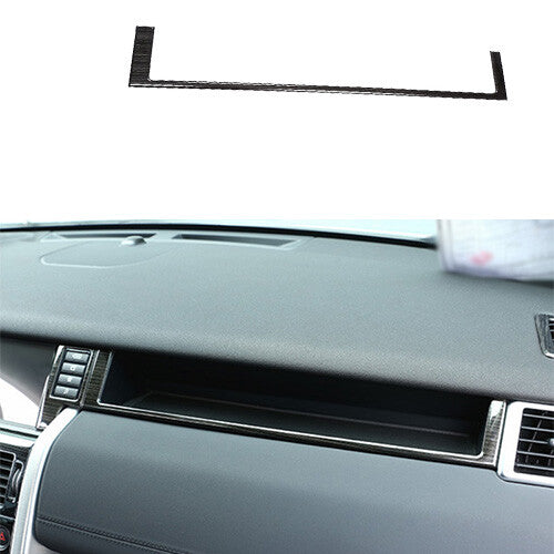 1PC Strip Trim for Co -Pilot Dash U Type Black Steel For LR Discovery Sport 2015-2019