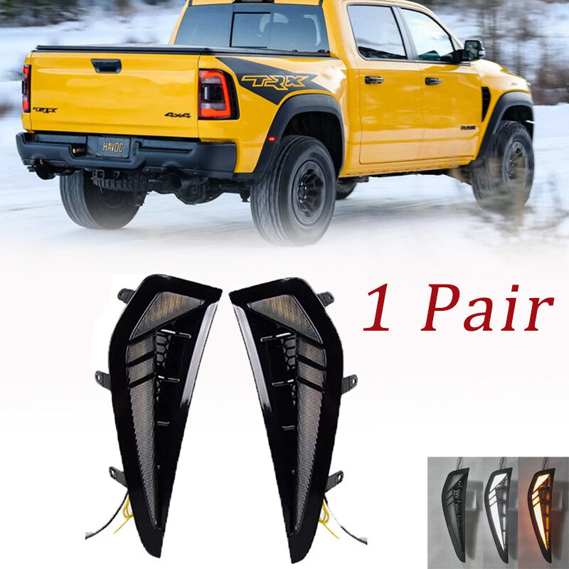 for Ram 1500 TRX 2022-2024 Front LED Side Marker Driving Light Turn Signal Light