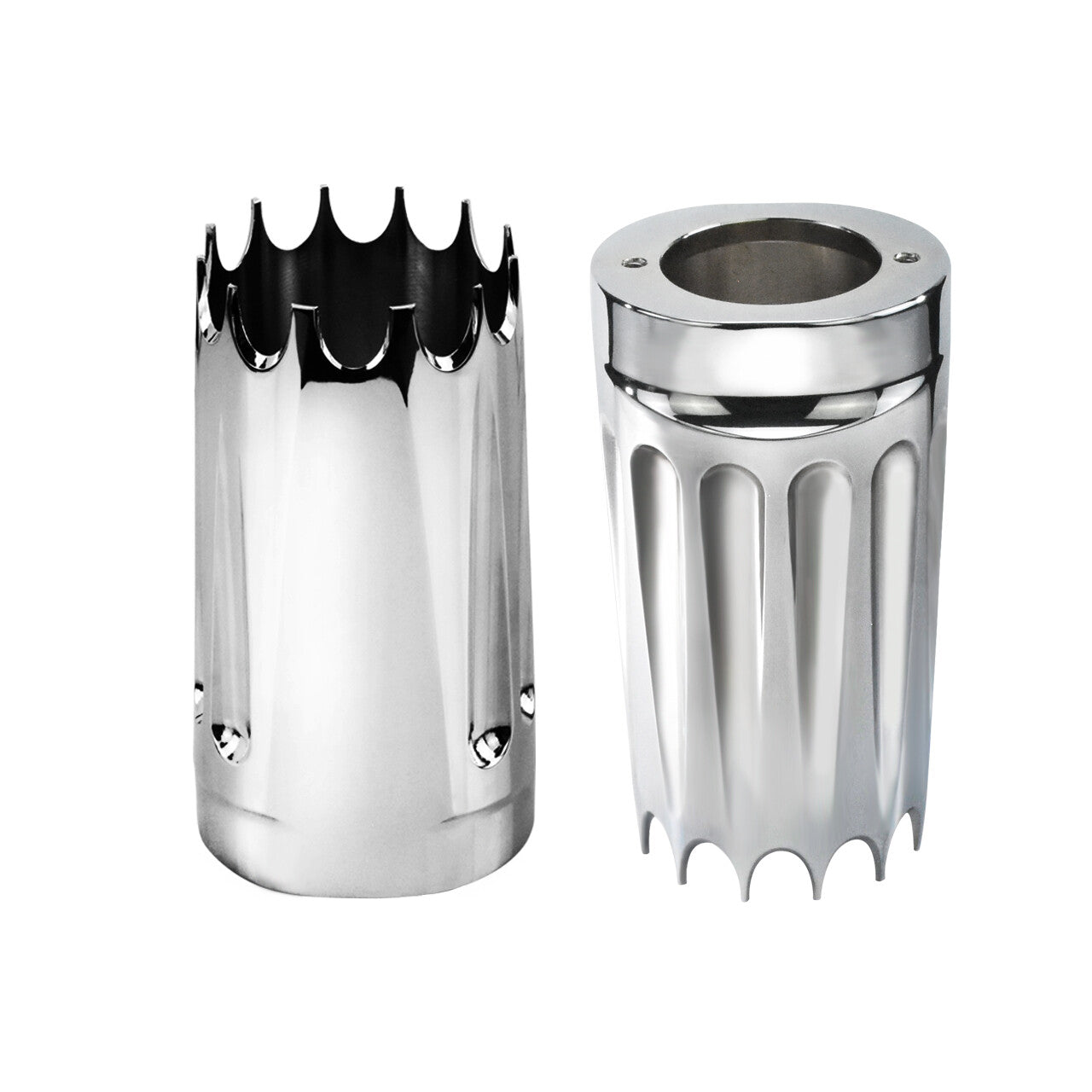 Chrome CNC Slider Fork Cover Fit for Harley Touring Electra Road Glide 1984-2023