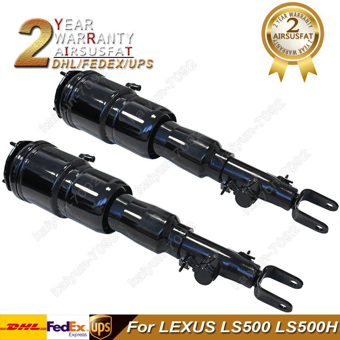 Pair Front Left Right Air Suspension Shock Absorbers for Lexus LS500 LS500H