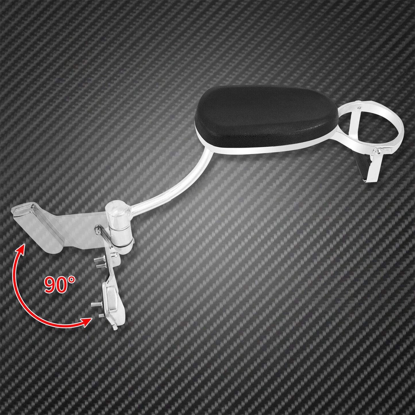 Rear Adjustable Passenger Armrests with Cut Holder Fit Fot for Honda Gold Wing 1800