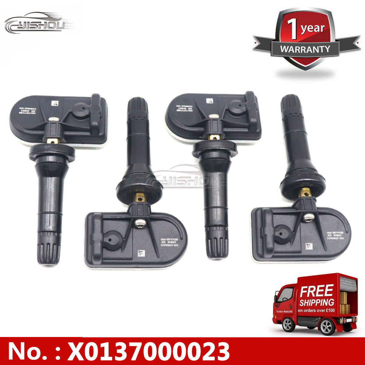 4-piece X0137000023 TPMS tire pressure sensor kit suitable for Li Auto L7 L9 ONE TPMS