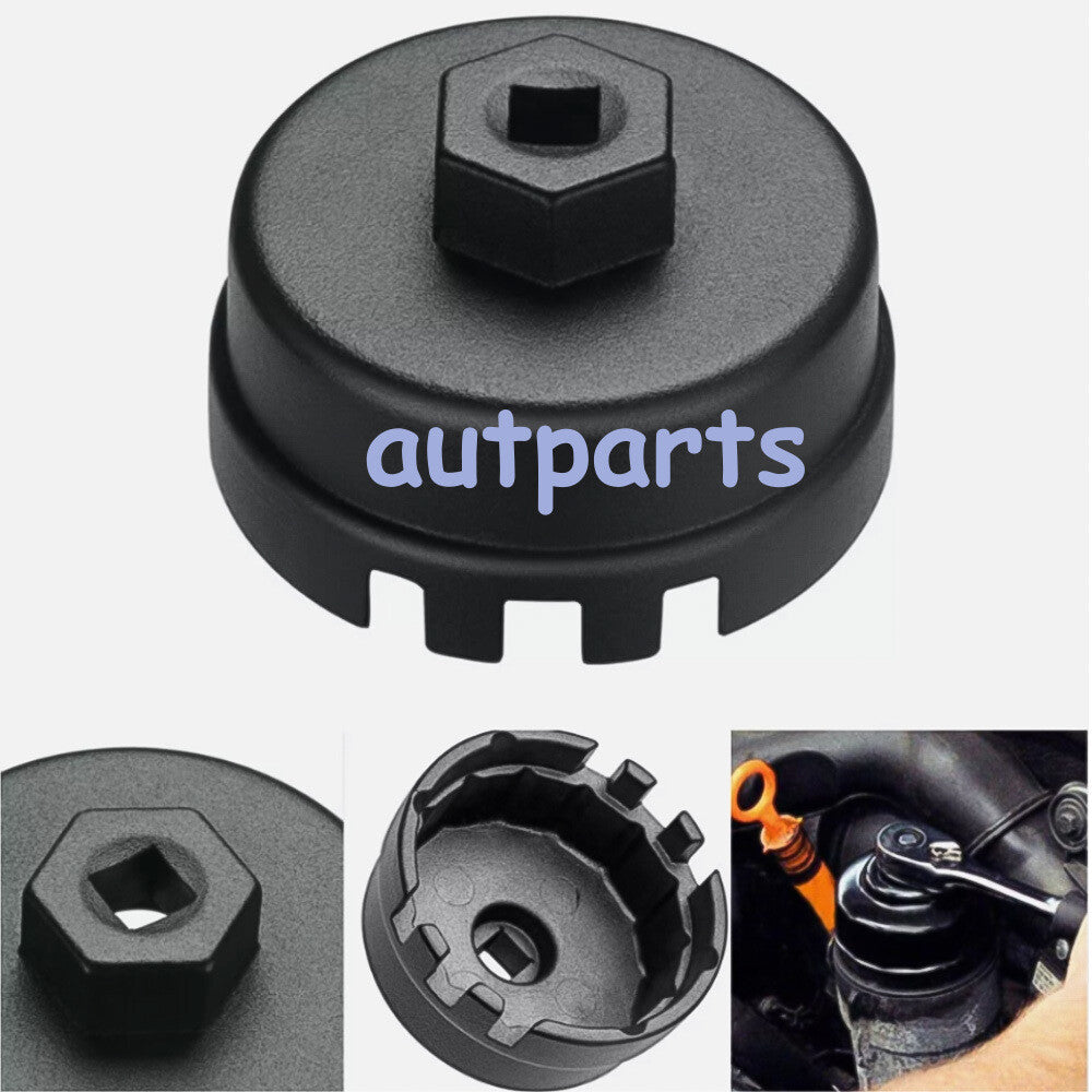 for Toyota for Lexus 64MM 14 Flutes Oil Filter Cap Wrench Cup Socket Remover Tool