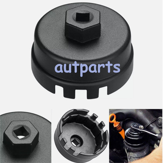 for Toyota for Lexus 64MM 14 Flutes Oil Filter Cap Wrench Cup Socket Remover Tool
