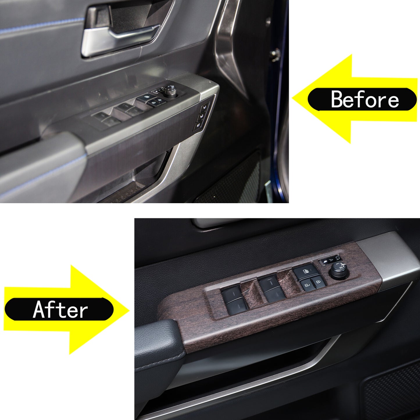 Gear Shift console side storage box tray trim for Toyota FJ Cruiser 2007-21