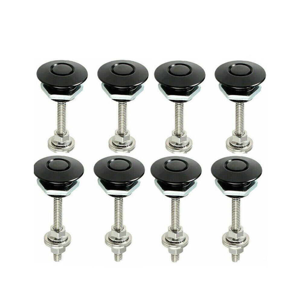 8¡ÁQuick Release Latch Lock Clip Push Button Bonnet Car Hood Pin Lock Clip Bumper