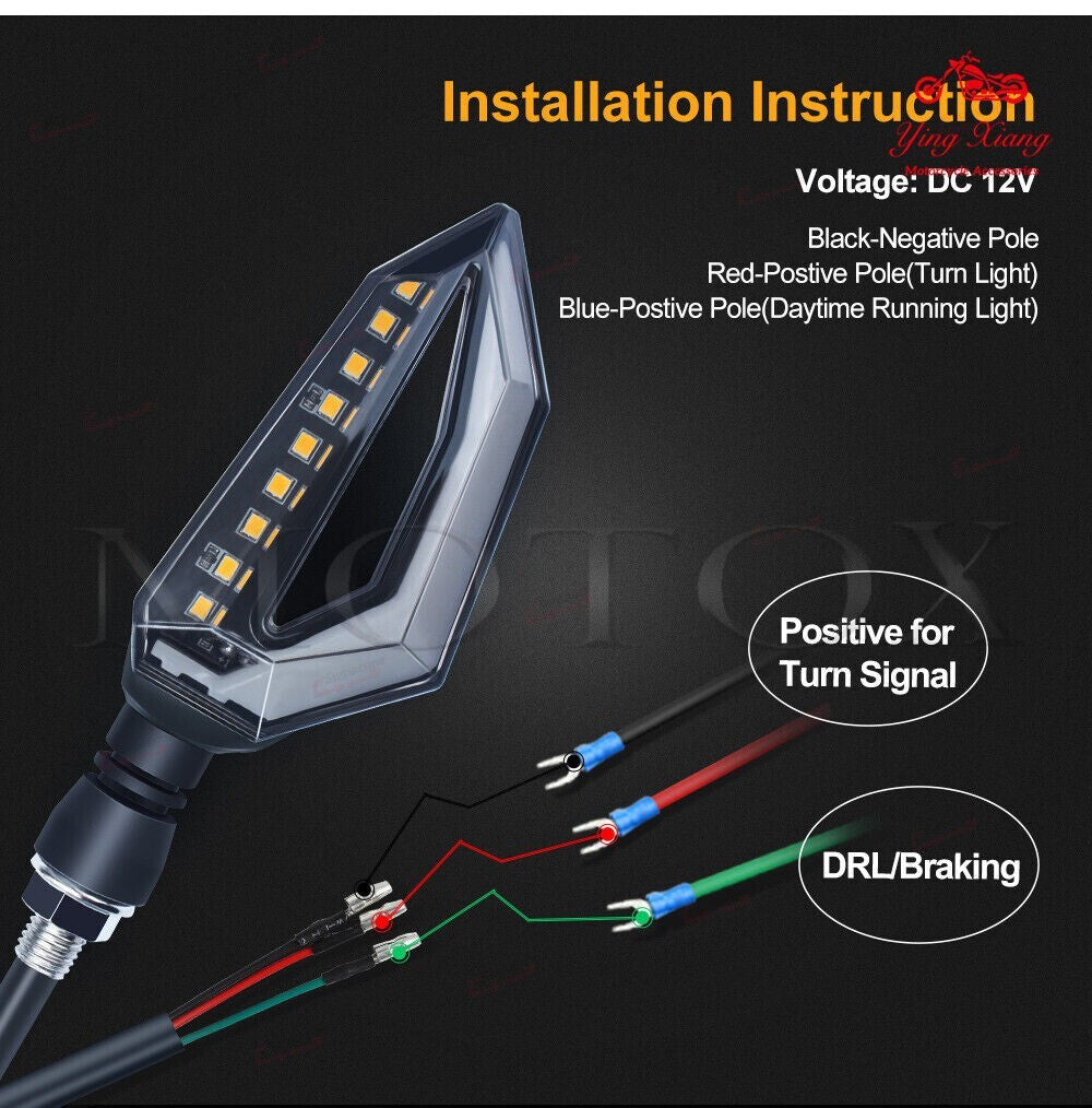 Flasher Indicator Turn Signal Light Fit For CBR600RR/900RR CB1000 VFR800 VTR