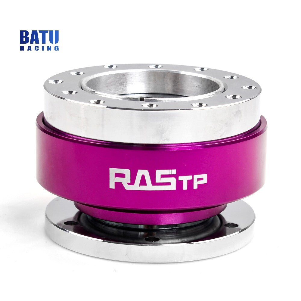 Purple Universal Car Steering Wheel Ball Quick Release Hub Adapter Snap Off Kit