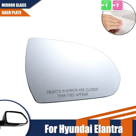for Hyundai for Elantra 2017-2020 Right Side Mirror Glass With Backing Plate Heated