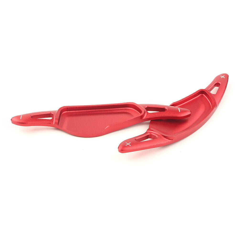 A pair of Alu steering wheel paddle shifters, extended version, suitable for BMW 5 Series, 7 Series, X3, X4, X5