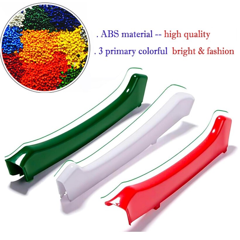 3pcs Italian Flag Color Front Grille Trims Strip Cover for Maserati Ghibli 14~17