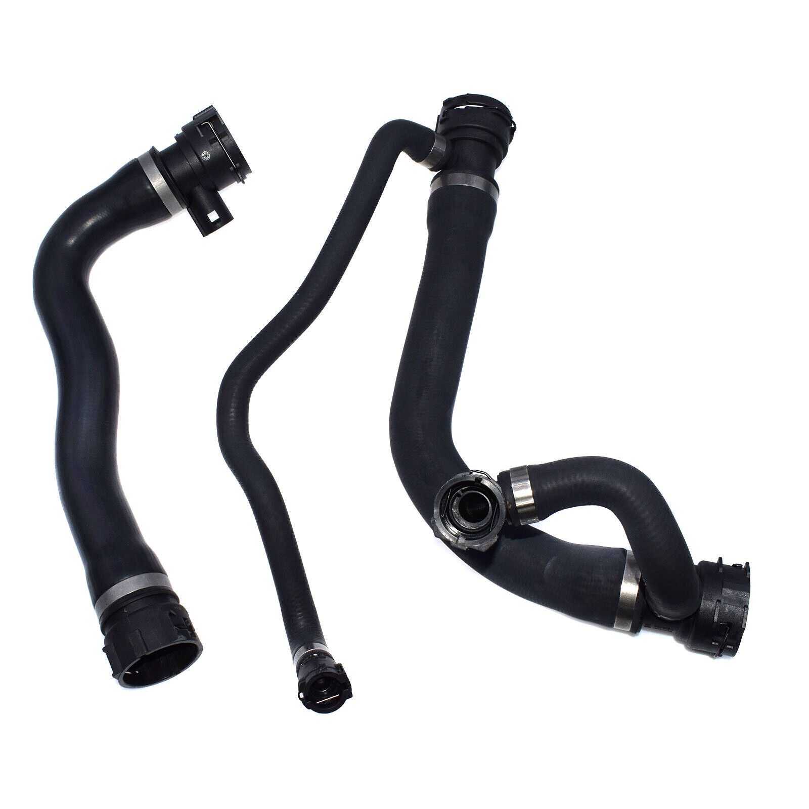for BMW 545i 645Ci 2004-2005 4.4L Upper +Lower Radiator Water Pump Coolant Hose