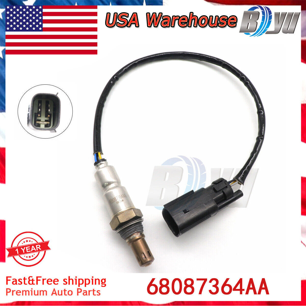 Upstream Oxygen Sensor for Chrysler for Dodge for Ram for Jeep Renegade Cherokee 68195741AA