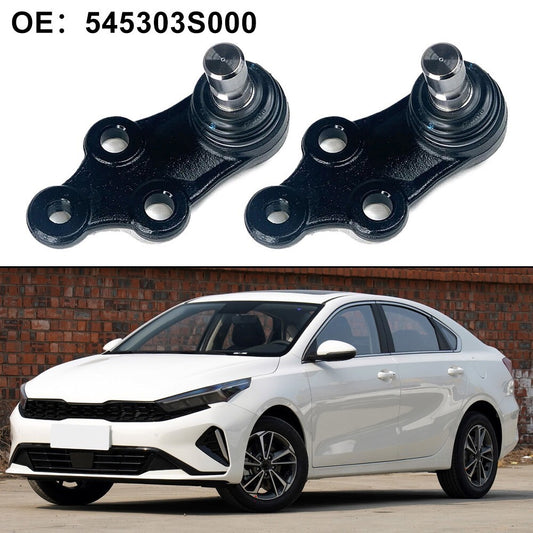 2pcs Ball Joint Front Lower for Hyundai Santa Fe 2011-2018 545302P100 Black