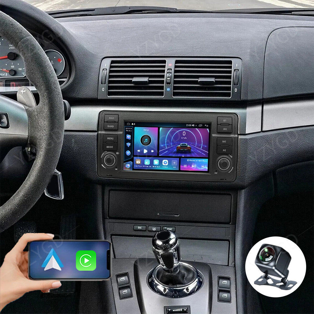 for BMW E46 2-Door Convertible 1999-2006 Car Radio CarPlay WiFi GPS Touch Screen