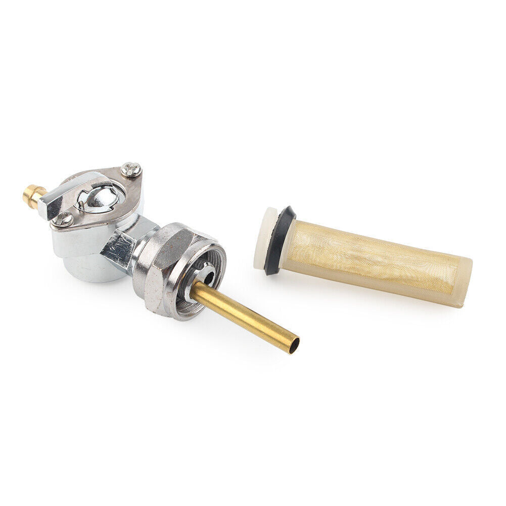 Fuel Valve Petcock Straight Fit for Harley Sportster Big Twin 1975-Up 13/16 Bung