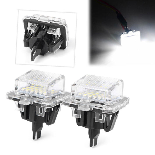 for Mercedes Benz W204 W212 W221 White LED License Plate Number Lights