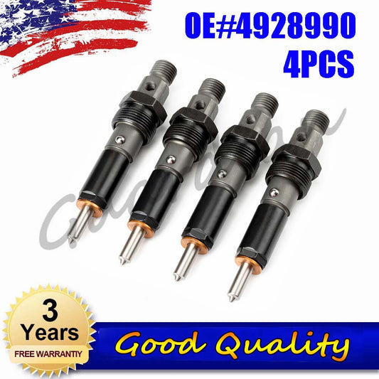 4PCS 4928990 390KAL59P6 Diesel Fuel Injector New Repace For 4BT Engine