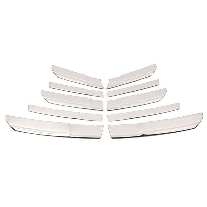 for Nissan Altima Teana 2016-2018 Chrome ABS Front Grille Grill Strips Cover 10P