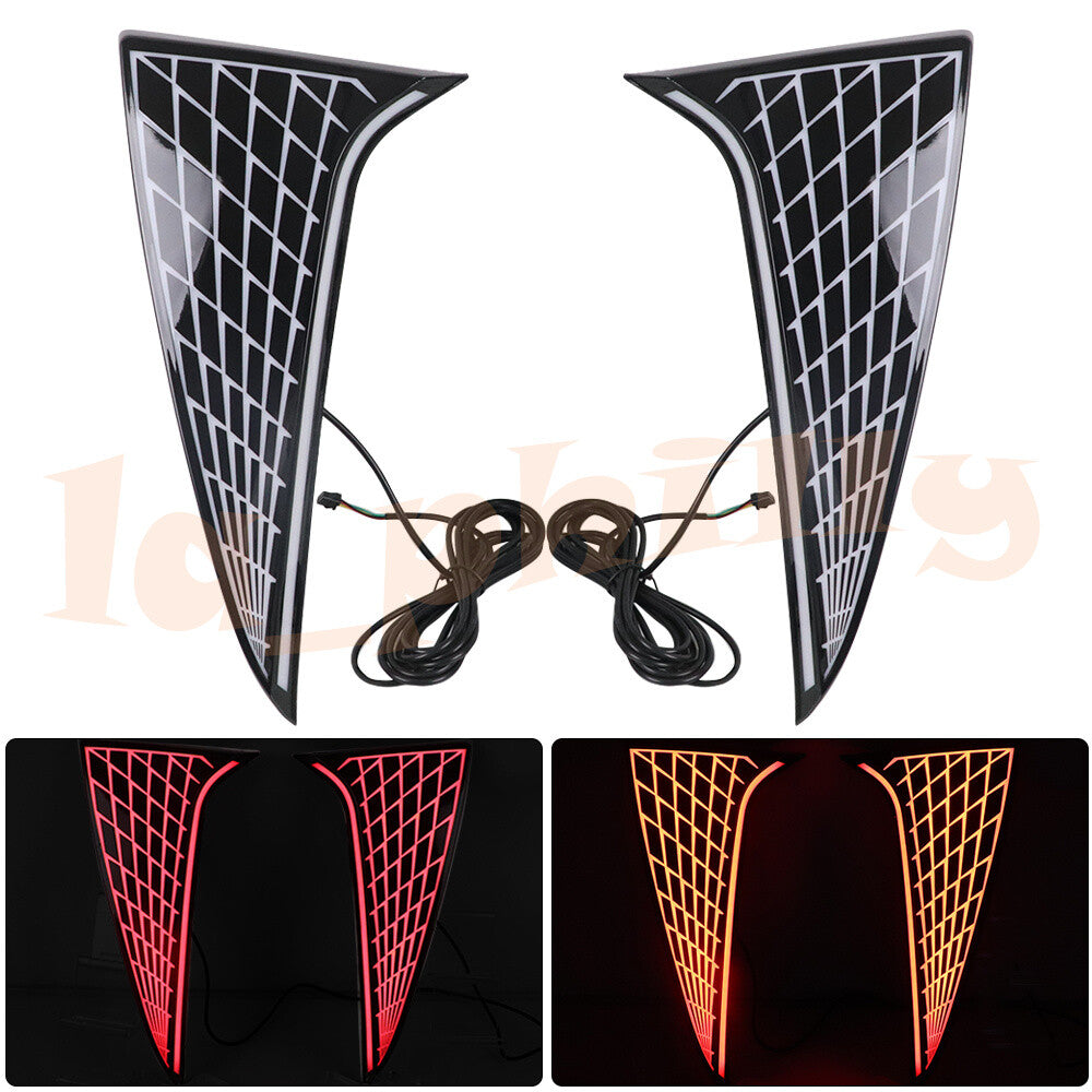For 2021 2022 2023 for Toyota for Sienna Rear Side Pillar LED Tail/Brake Lights Trims