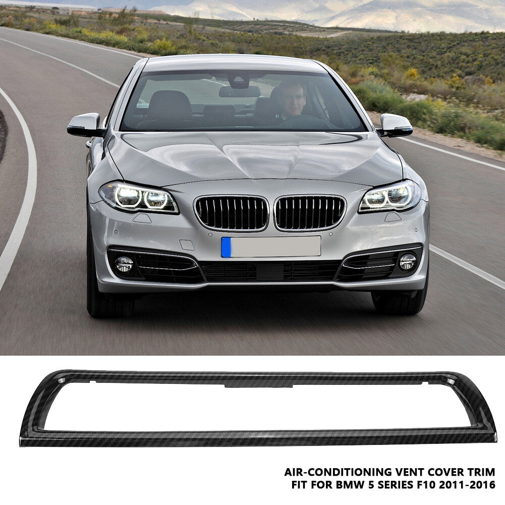 New Carbon Fiber Style Console Air Conditioning Vent Outlet Cover Trim For 5