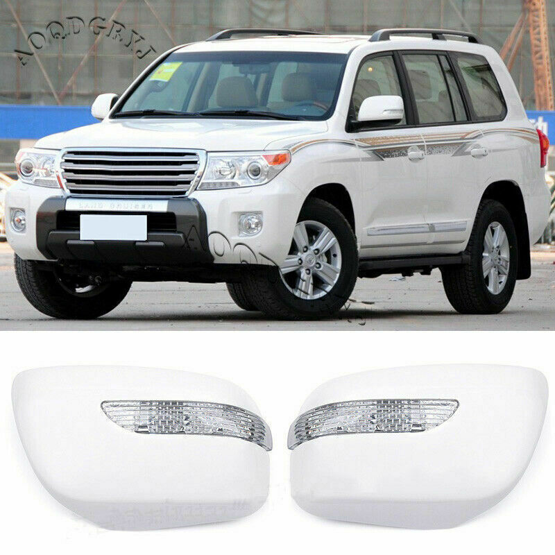 White Rearview Mirror Housing W/Turn Signal replace for Land Cruiser 2008-2015