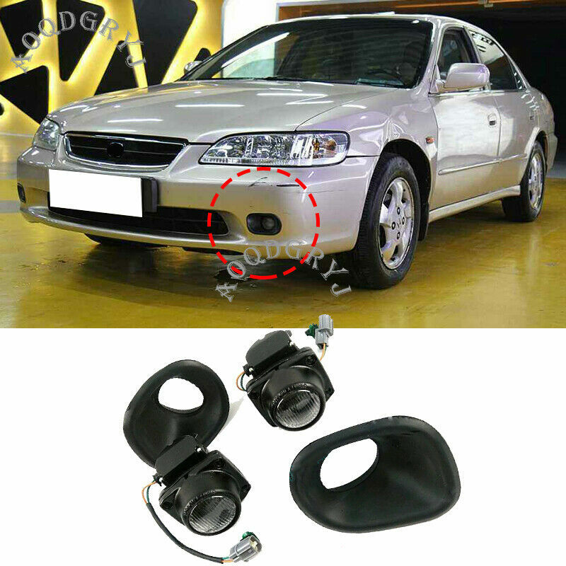 Front Bumper Fog Light Lamp Wiring Switch Kits for Honda Accord Sedan 1998-2002