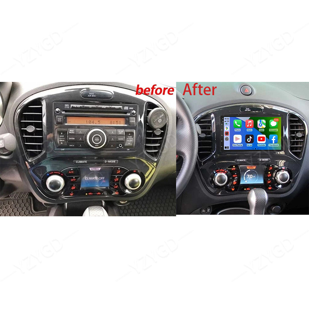 7 for Nissan Juke 2010-2011 Android 14 Carplay Car Stereo Radio GPS WIFI Screen
