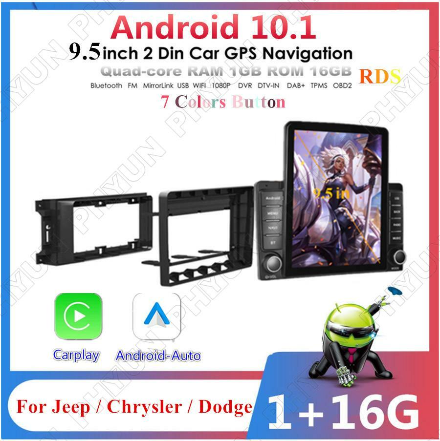 Android 10.1 Radio Stereo GPS Nav Head Unit w/Carplay For 09-11 for Dodge for Ram Pickup