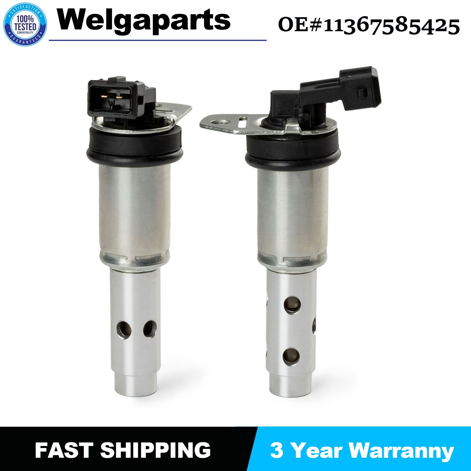 2PCS Variable Timing Control Valve Solenoid VVT for BMW 328i X3 VANOS Z4 New