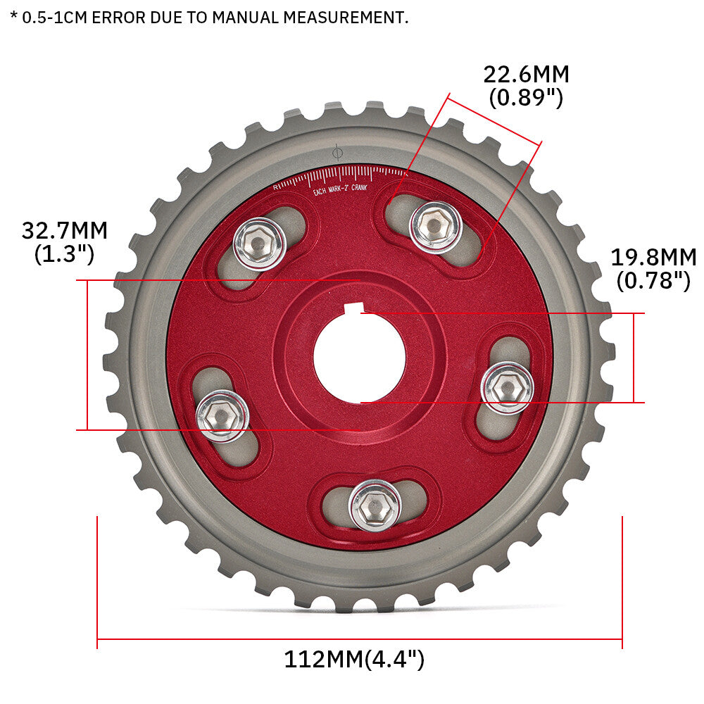 Adjustable Cam Gear for Honda D-Series Engines D15B7 D16A6 D16Z6 D15 D16 SOHC