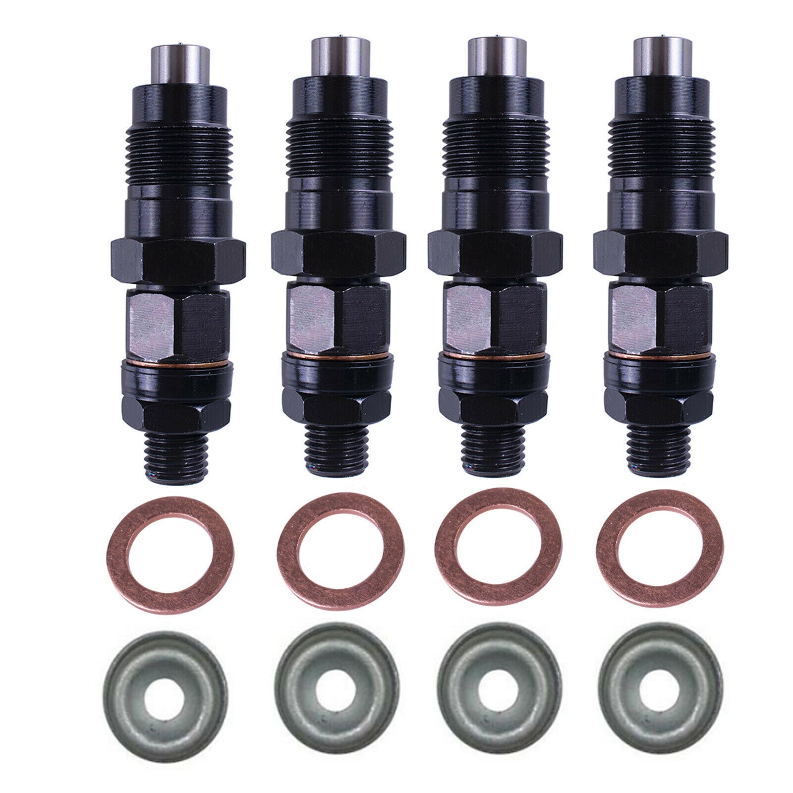 4x TD27 Engine Fuel Injectors for NISSAN NAVARA D21 2.7L Diesel 16600-43G23 US